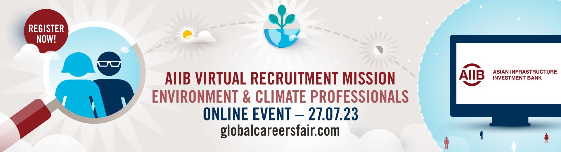 AIIB Career Opportunities  for Environment, Social Development, and Climate Change Professionals