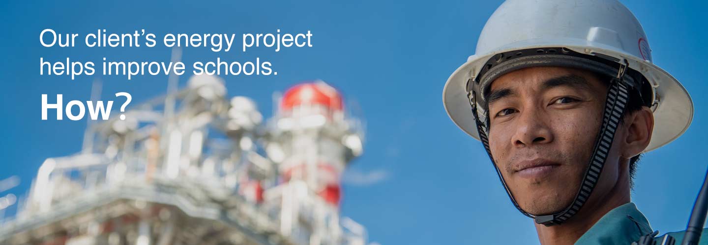 Our client’s energy project helps improve schools. How?