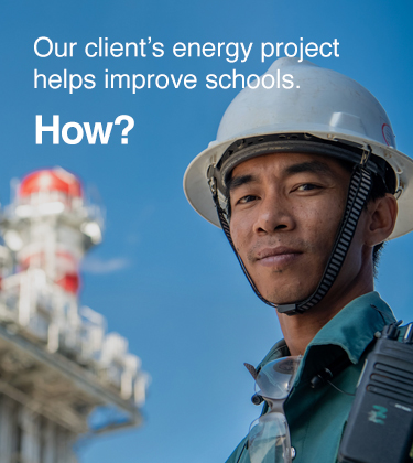 Our client’s energy project helps improve schools. How?