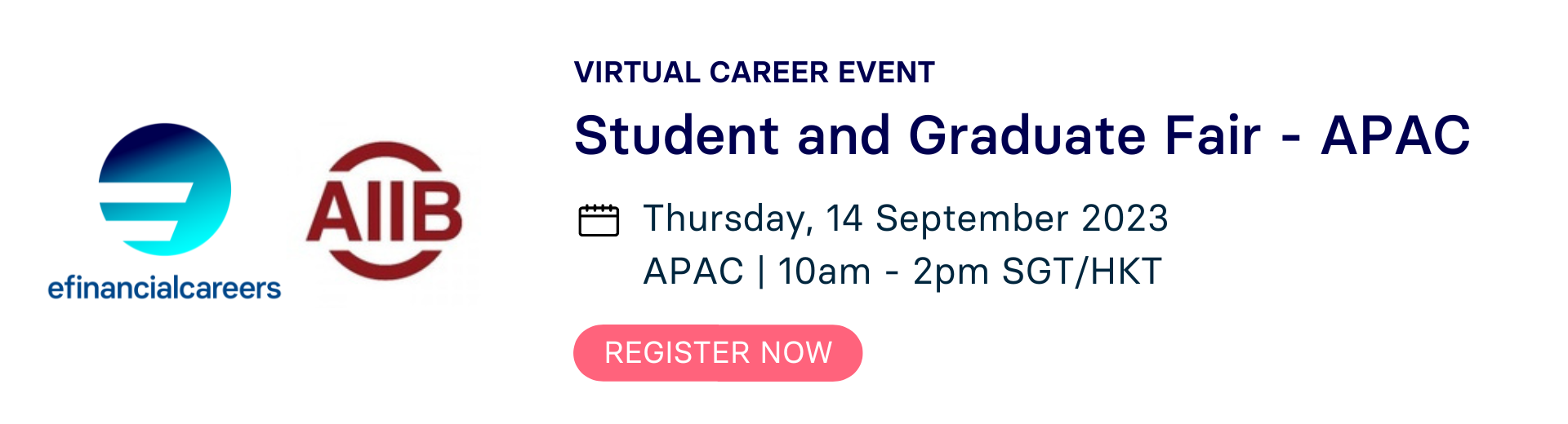 eFinancialCareers & AIIB Virtual Career Fair (Student and Graduate Fair - APAC)