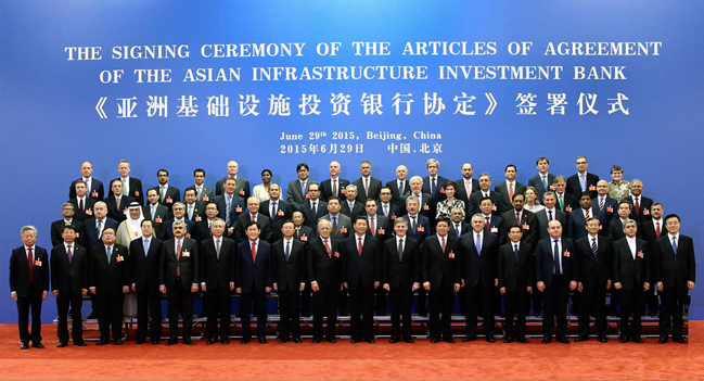 50 Countries Sign the Articles of Agreement for the Asian Infrastructure Investment Bank