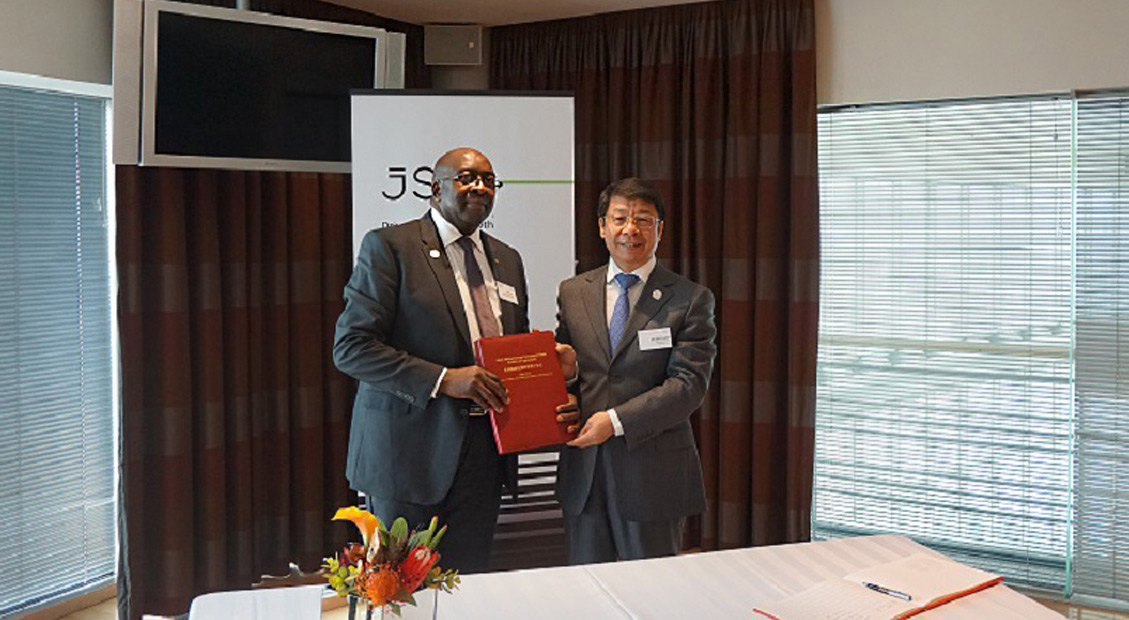 Mr. Nhlanhla Nene, Minister of Finance of South Africa signed the Articles of Agreement of the Asian Infrastructure Investment Bank