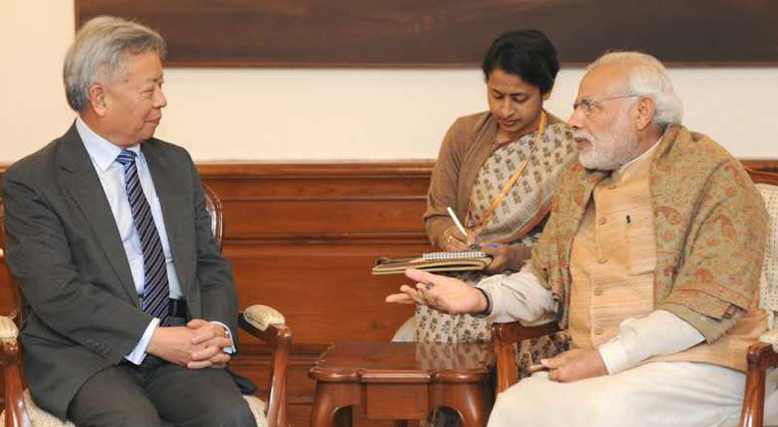 President-designate Jin meets Indian Prime Minister H.E. Narendra Modi and other government leaders