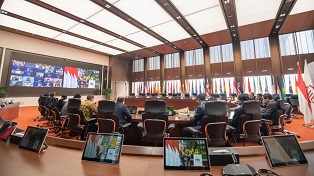 AIIB President Jin Liqun attends virtual signing ceremony in support of the Government of Indonesia’s Multifunctional Satellite PPP Project