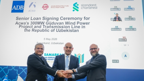 AIIB Partners with Acwa to Advance Uzbekistan’s Clean Energy Transition with a 300 MW Wind Power Plant 